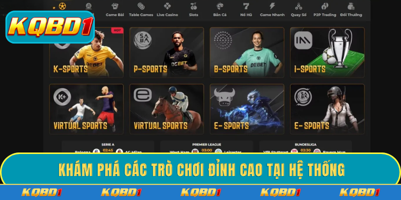 Khám phá các trò chơi đỉnh cao tại hệ thống